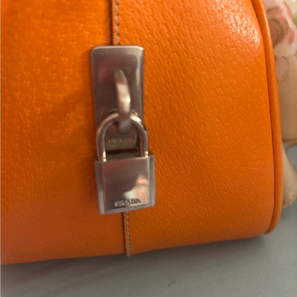 Prada Beige and Orange Shoulder Bag - Picture 4 of 6